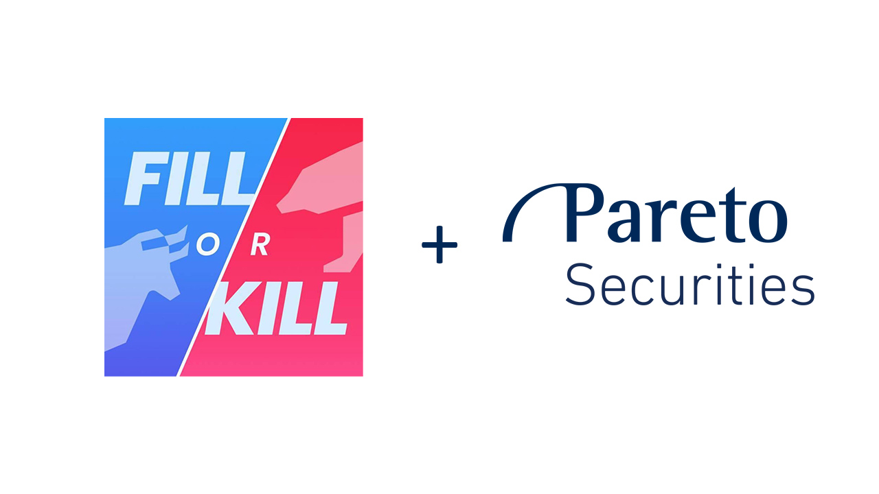 Pareto Securities ny huvudsponsor för Fill or Kill 