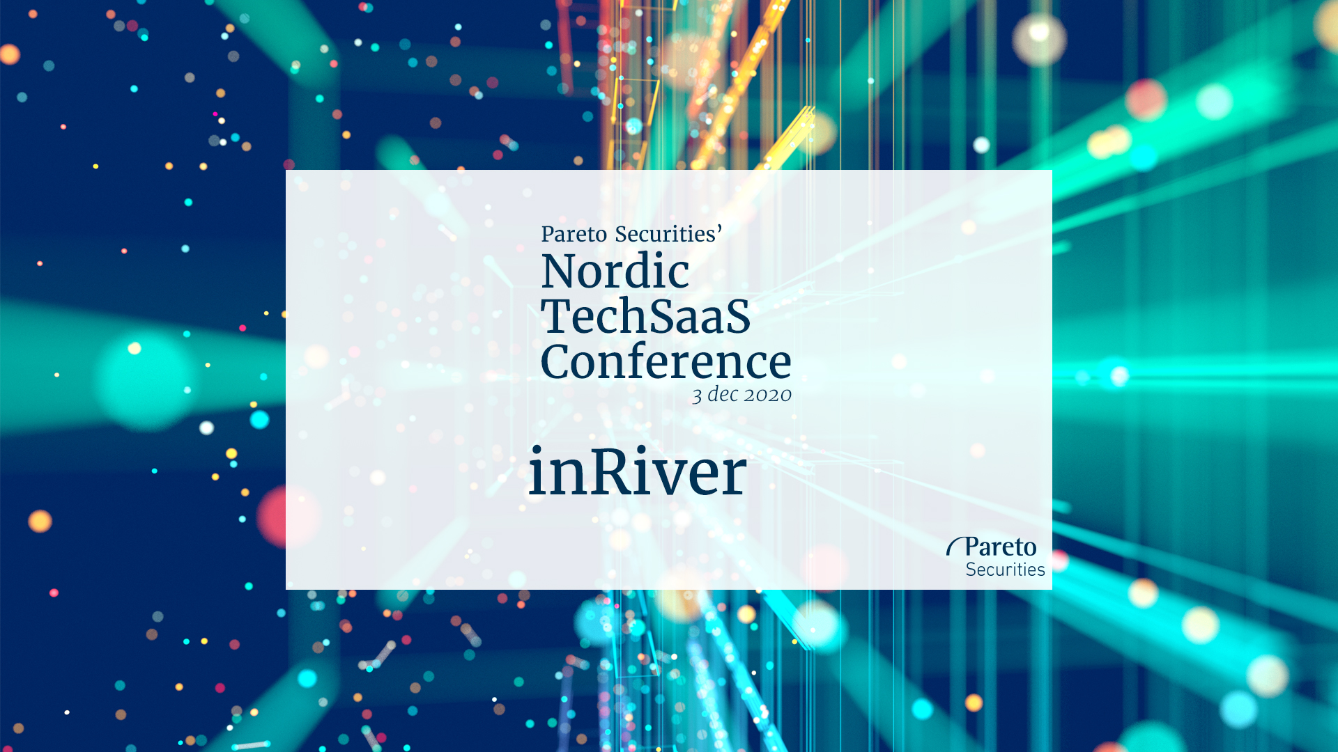 inRiver / Pareto Securities’ virtual Nordic TechSaaS Conference