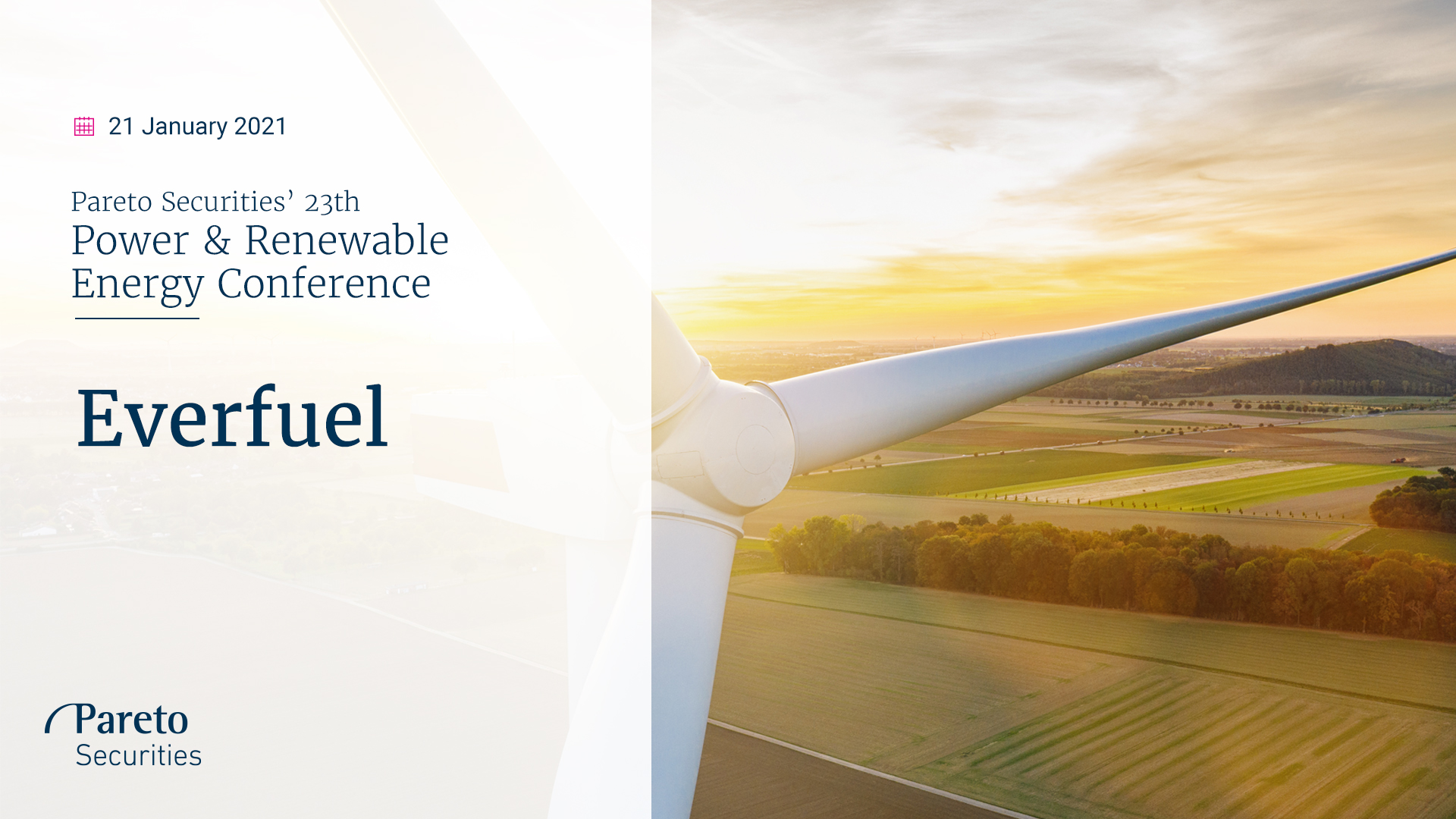Everfuel / Pareto Securities’ Power & Renewable Energy Conference