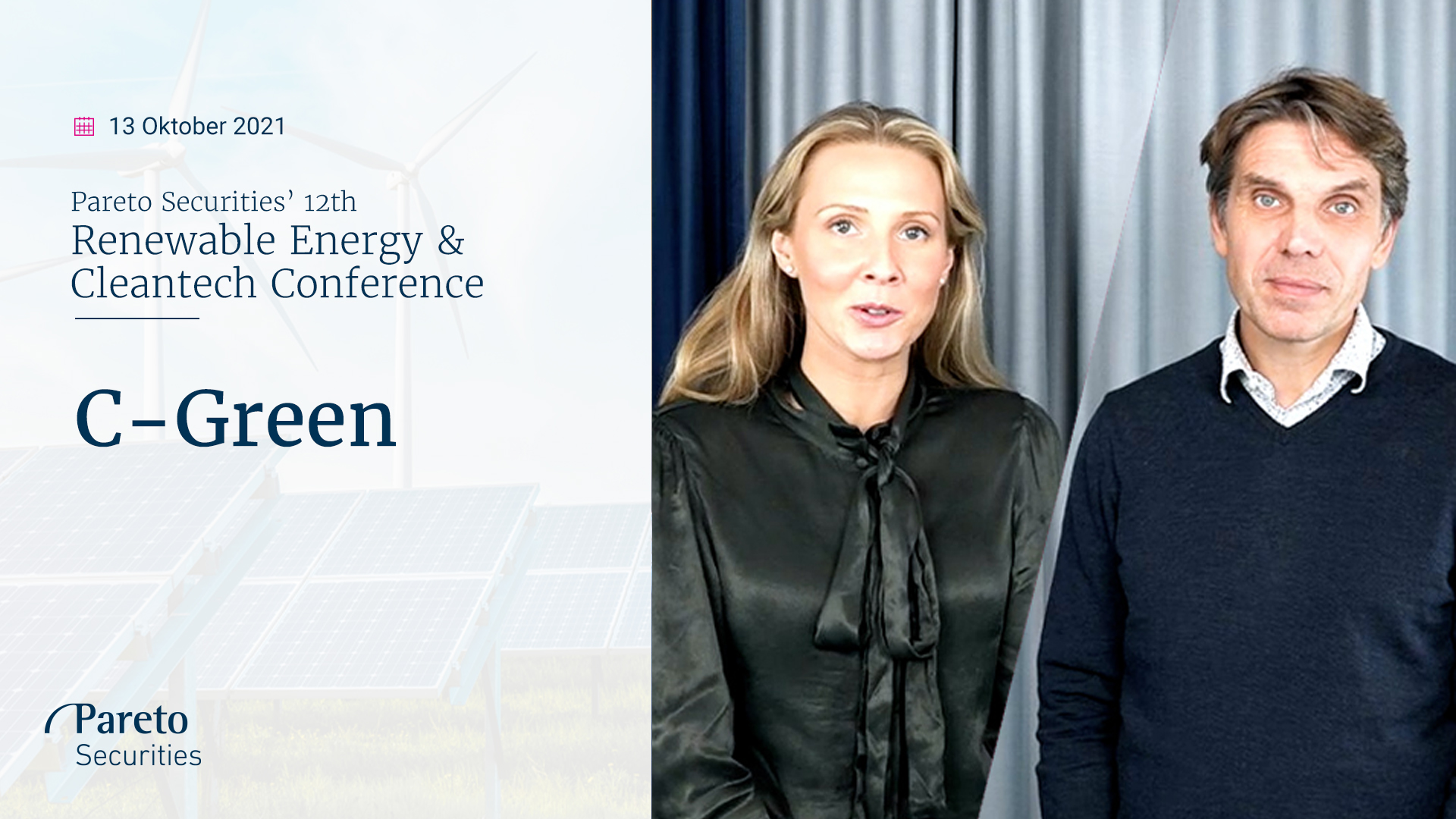 C-Green / Pareto Securities' Renewable Energy & Cleantech Conference