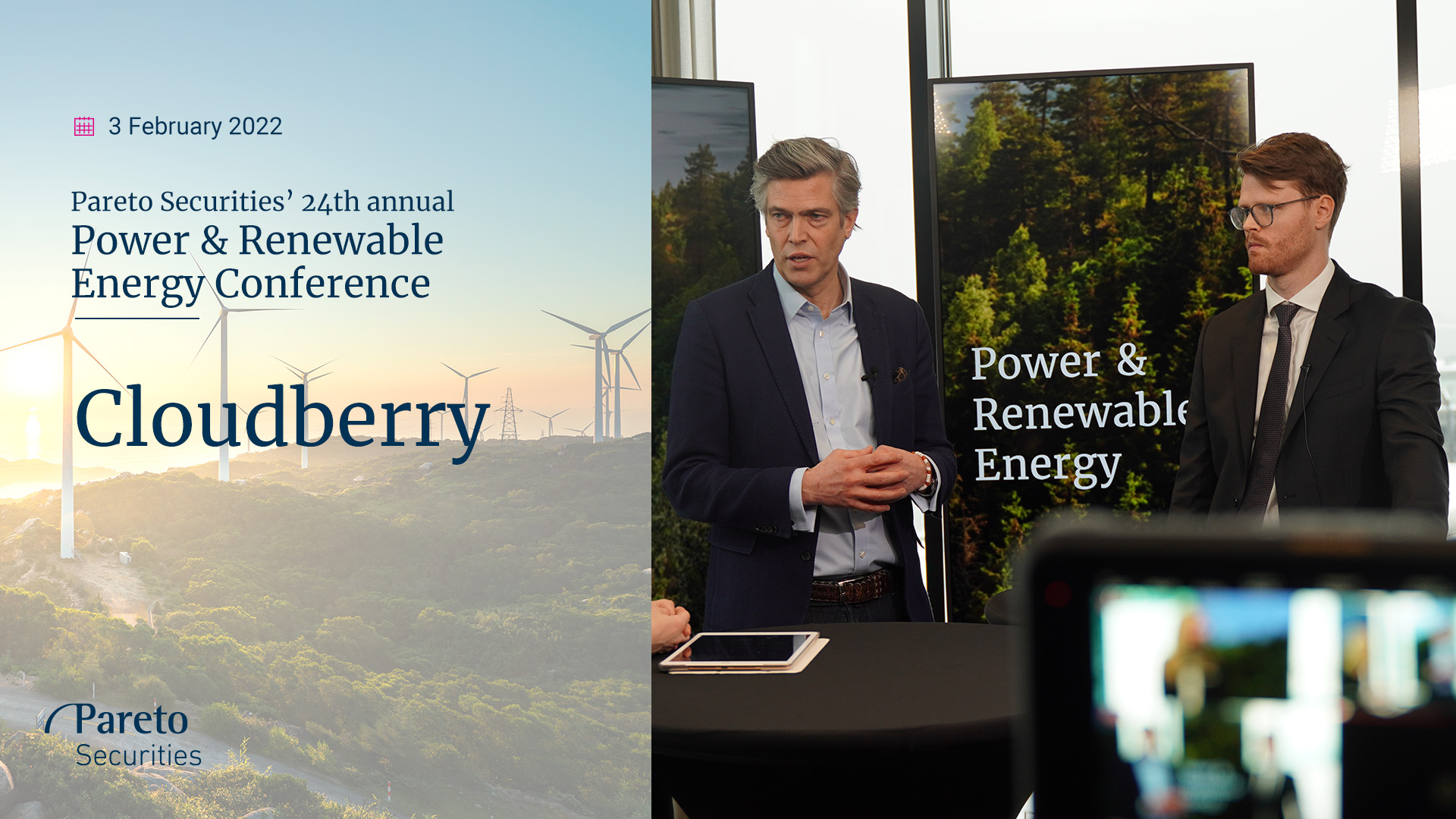 Cloudberry: På väg mot fördubbling / Pareto Securities' Power & Renewable Energy Conference 2022